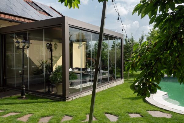 Lamellás pergola